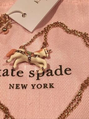 Kate Spade NWT AUTHENTIC CARNIVAL NIGHTS UNICORN  PENDANT NECKLACE is a whims